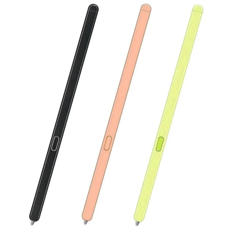 Samsung Galaxy Z Fold 6 S-Pen stylus in orange, green and black